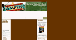 Desktop Screenshot of campingequipment.camping2u.com